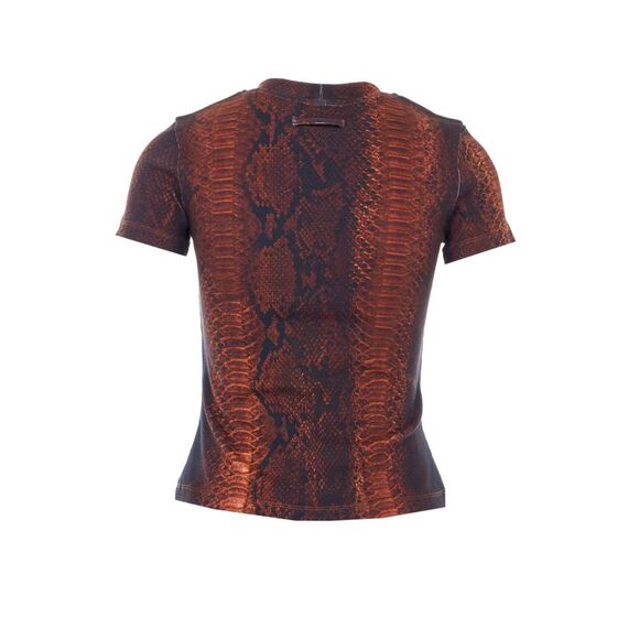 Jean Paul Gaultier Women Python Print T-Shirt